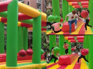 Racing Inflatable Collage