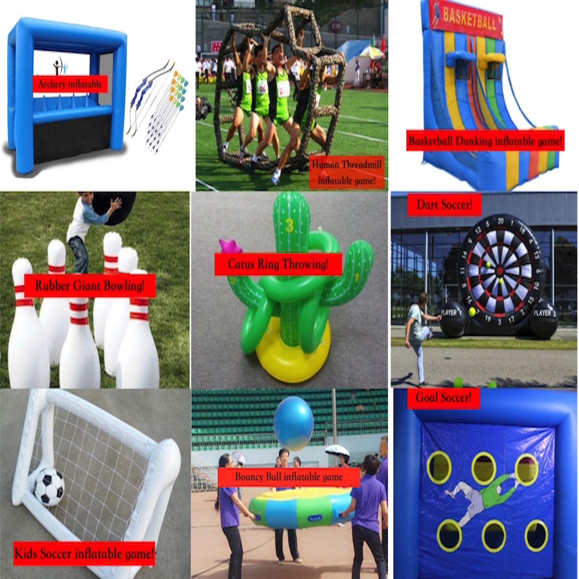 Inflatable Game Collage